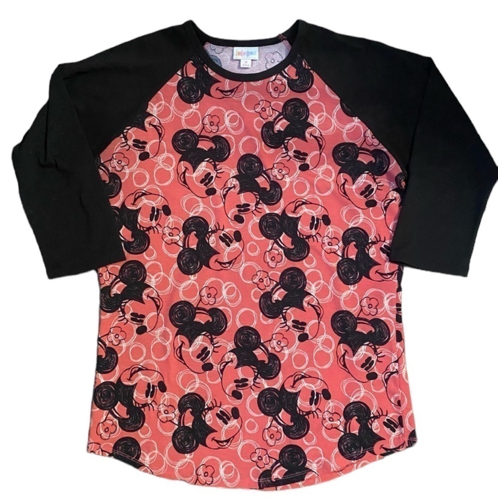 Lularoe disney Minnie Mouse baseball graphic shirt size medium